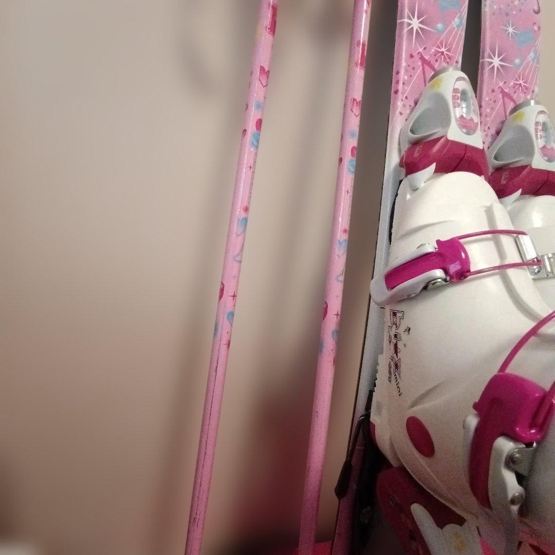 KAZAMA96cm☆ブーツ19cm☆ストック80cm ジュニアスキーセット