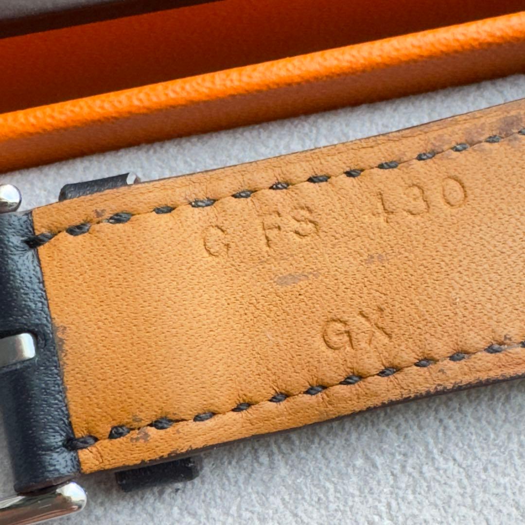 2713 Apple Watch エルメス　インディゴ　クレ　オレンジ　二重