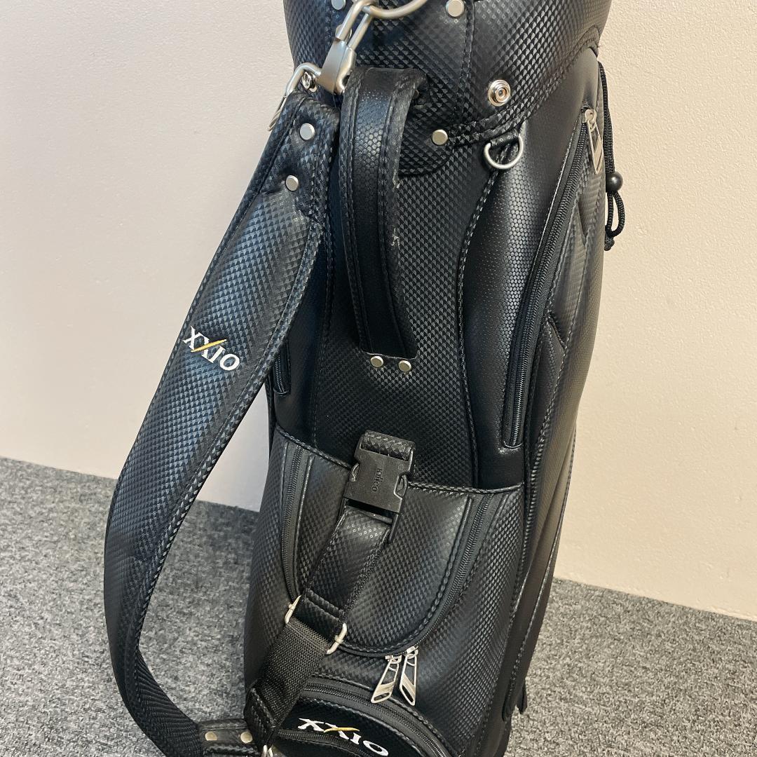 XXIO ゼクシオ キャディバッグ 5分割 カーボン調 ブラック 黒