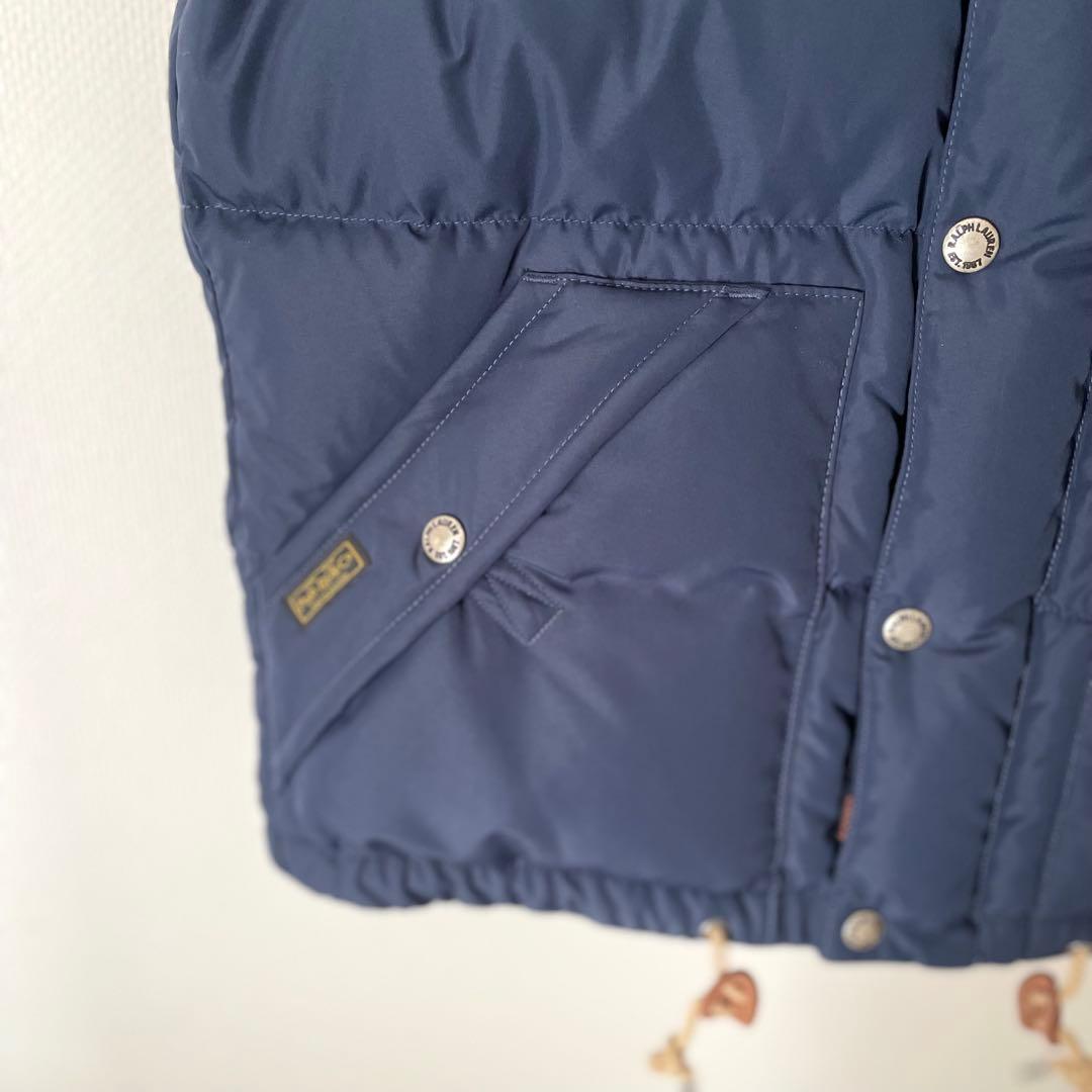 土日限定値下げ　美品　ポロ　ラルフローレン　ネイビー ダウンベスト