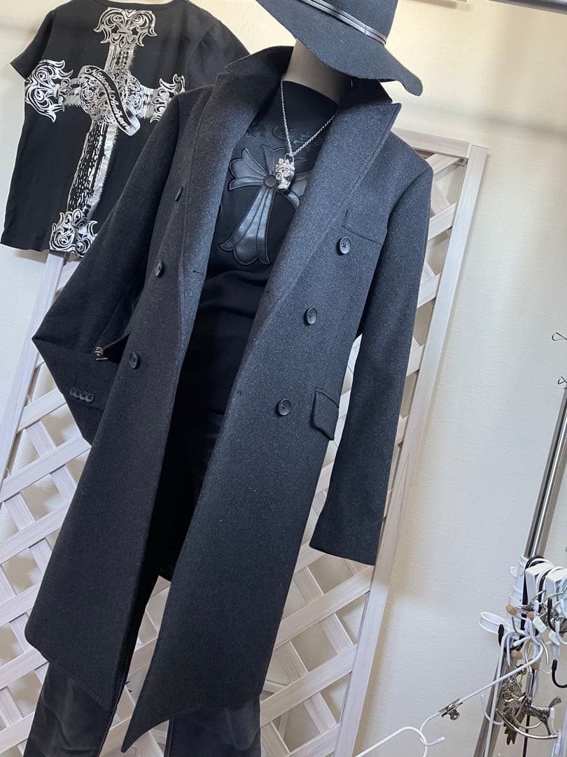 レア　⭐︎ex/tra カシミア100% NICOLE チェスター48