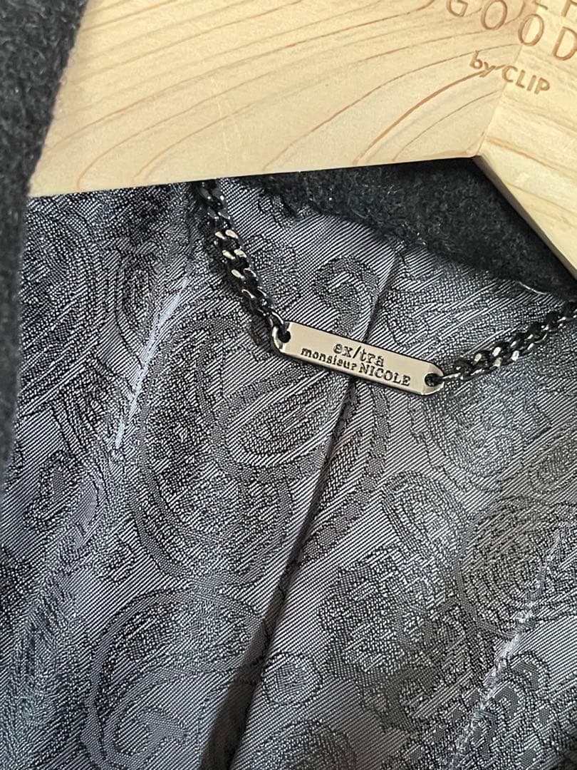 レア　⭐︎ex/tra カシミア100% NICOLE チェスター48