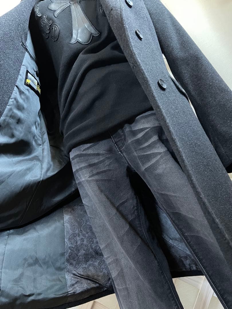 レア　⭐︎ex/tra カシミア100% NICOLE チェスター48