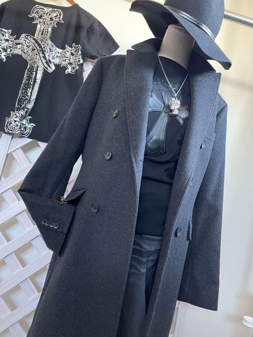 レア　⭐︎ex/tra カシミア100% NICOLE チェスター48