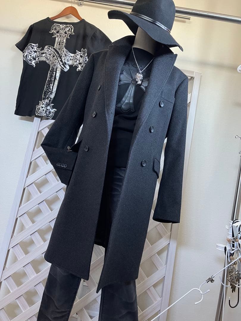 レア　⭐︎ex/tra カシミア100% NICOLE チェスター48