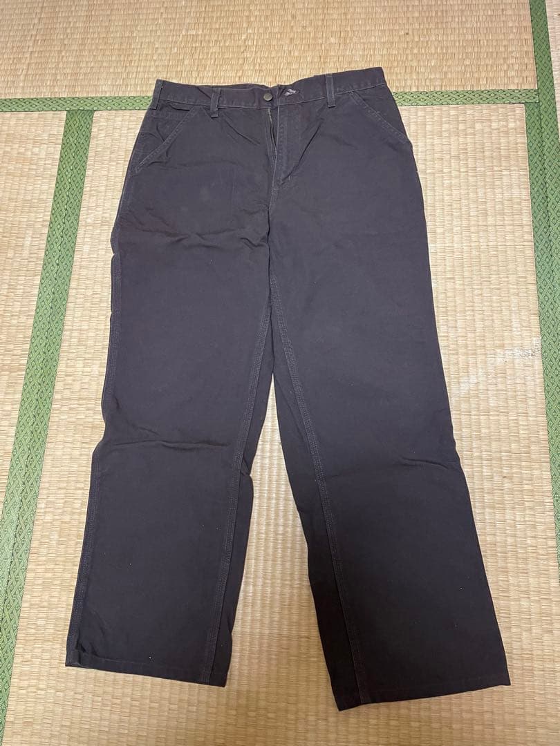 カーハート　ペインターパンツ ダークブラウン　W34 ウォッシュドダック