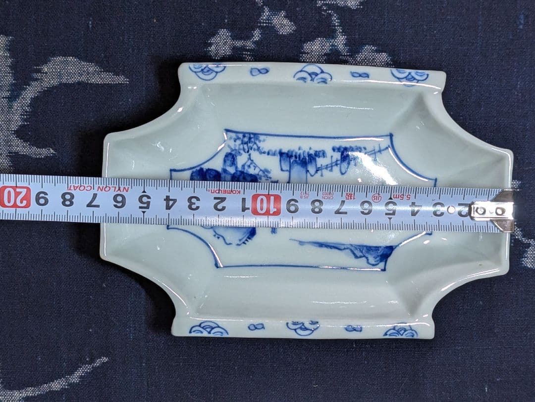 m.mamaさま専用　色絵松鶴図向付蕎麦猪口3客 染付山水文舟形皿刺身皿6枚