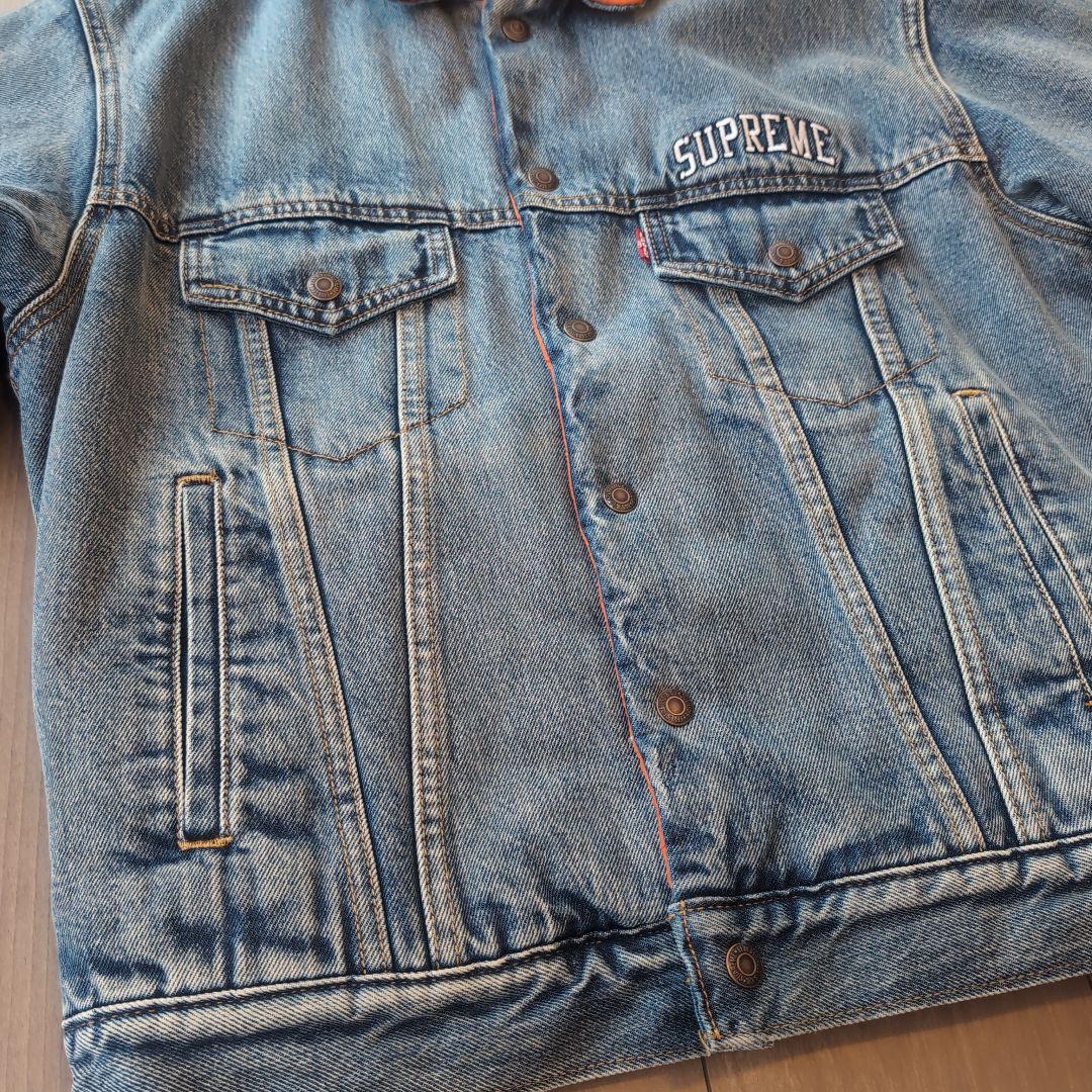 SUPREME✕Levi's デニムジャケット オレンジ　リバーシブル