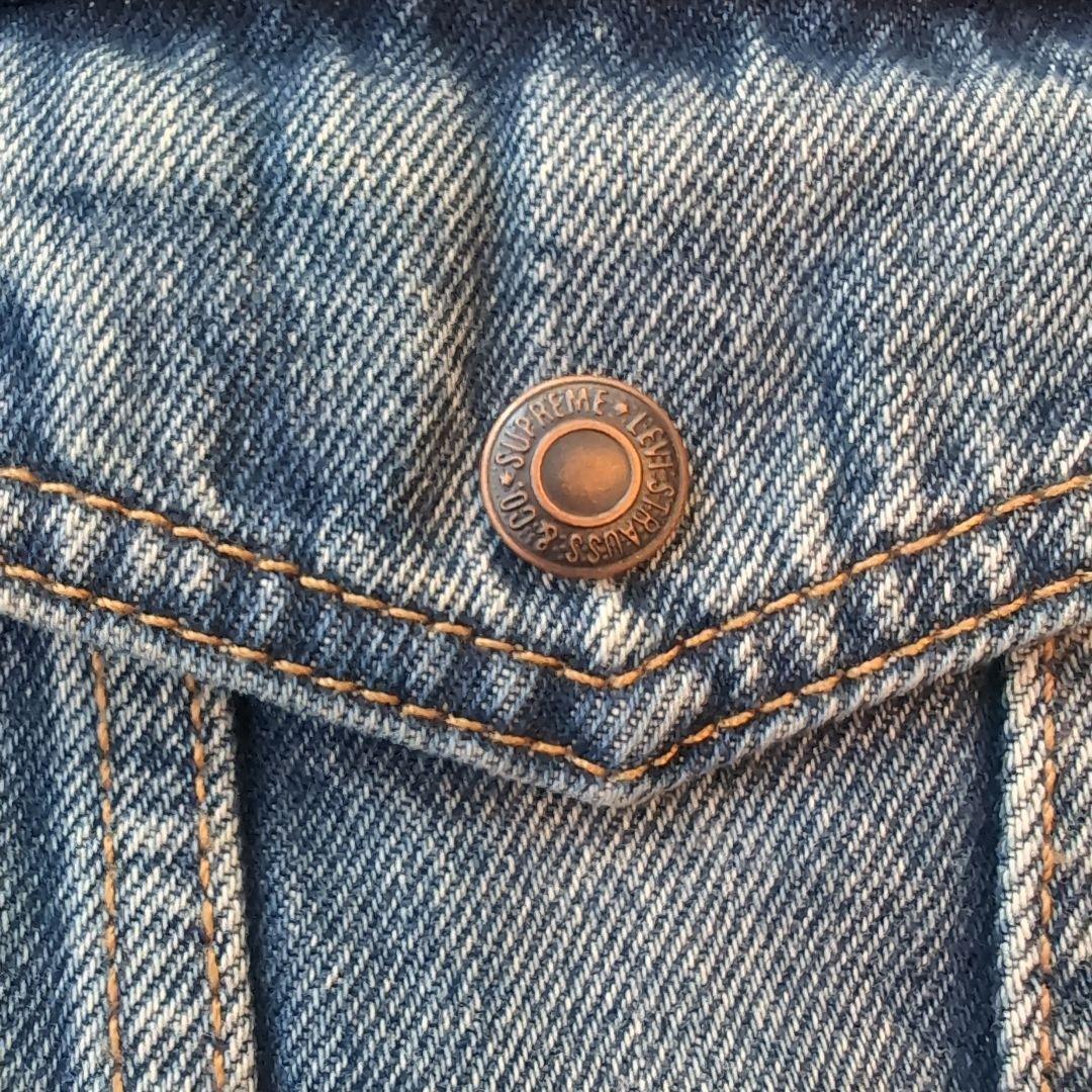 SUPREME✕Levi's デニムジャケット オレンジ　リバーシブル