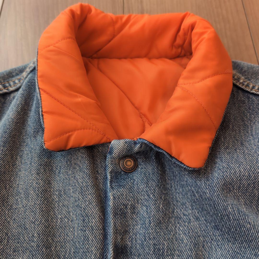 SUPREME✕Levi's デニムジャケット オレンジ　リバーシブル