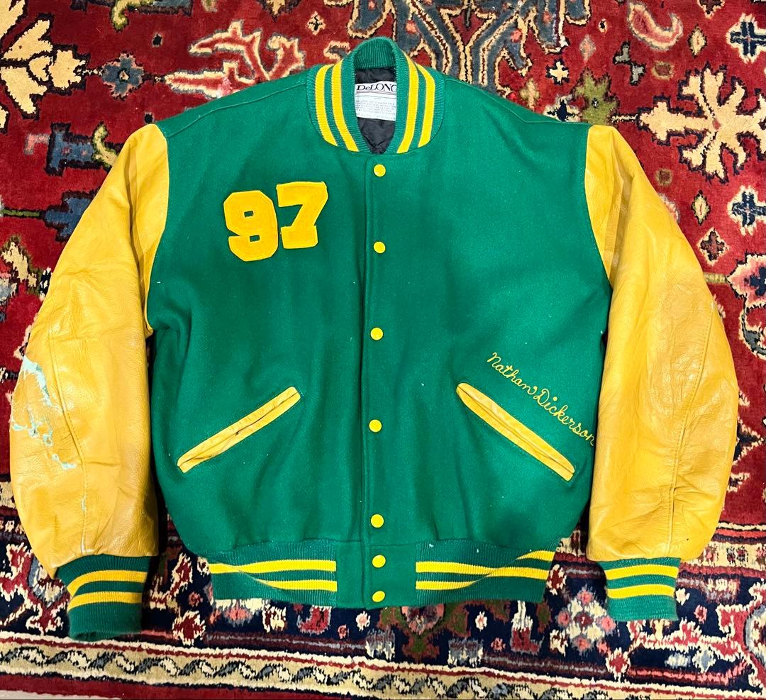 90s DeLong スタジャン　アワードジャケット　アメリカ製　USA製