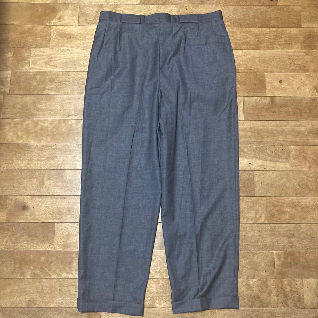 黒タグ　GIORGIO ARMANI アルマーニ　ウール　スラックス　２タック