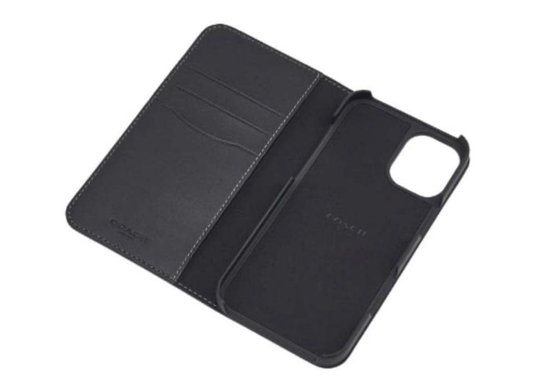 COACH 手帳型 iPhone16ケース ロゴ入り