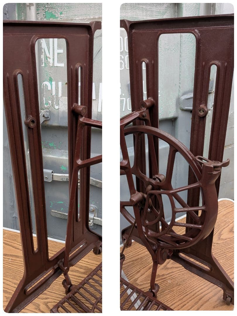 JANOME ジャノメ 足踏みミシン脚　アンティーク♦脚車台付き♦