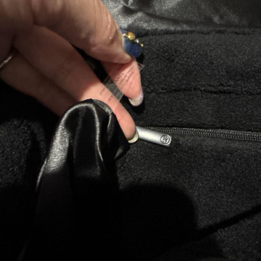 未使用 シャネル CHANEL ノベルティ パイル地 ショルダーバッグ 黒ｘ白