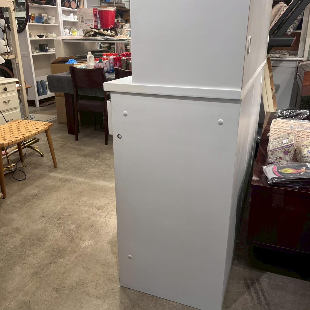 【美品】NITORI LIGARE 160 上置き付き キッチンボード 食器棚