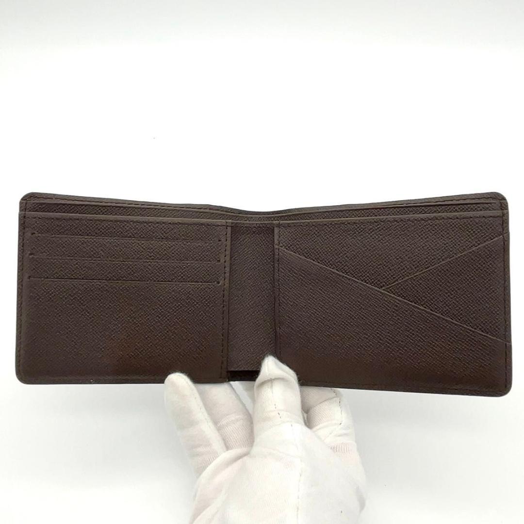 ルイヴィトン ダミエ 二つ折り財布 ミュルティプル イニシャル無し 男女兼用