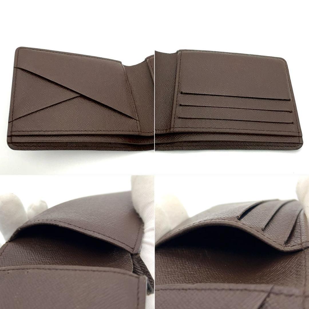 ルイヴィトン ダミエ 二つ折り財布 ミュルティプル イニシャル無し 男女兼用