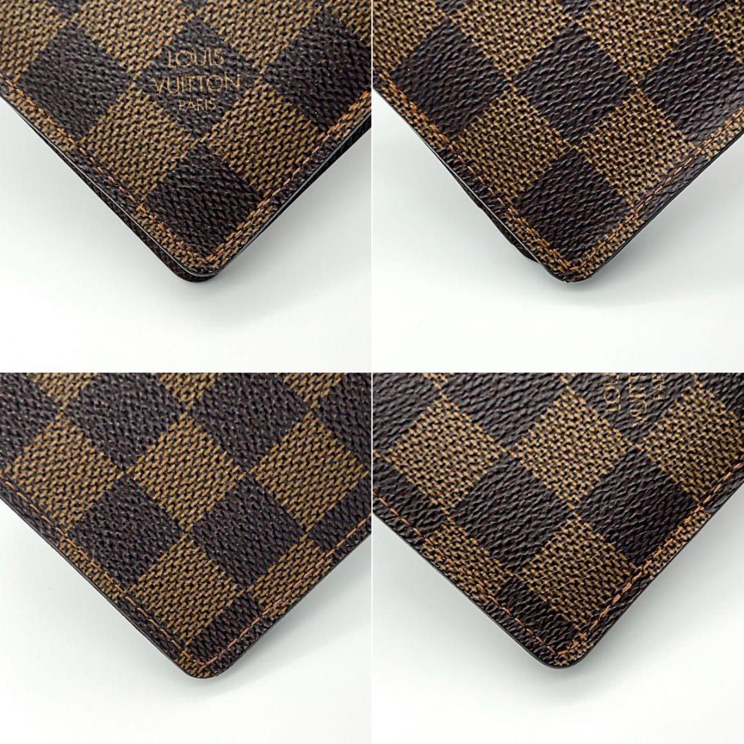 ルイヴィトン ダミエ 二つ折り財布 ミュルティプル イニシャル無し 男女兼用