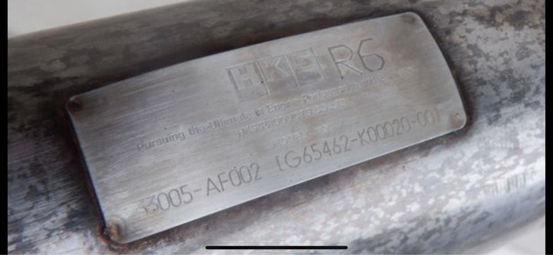 HKS GDB インプレッサSTI A型B型 メタルキャタライザーフロントパイプ