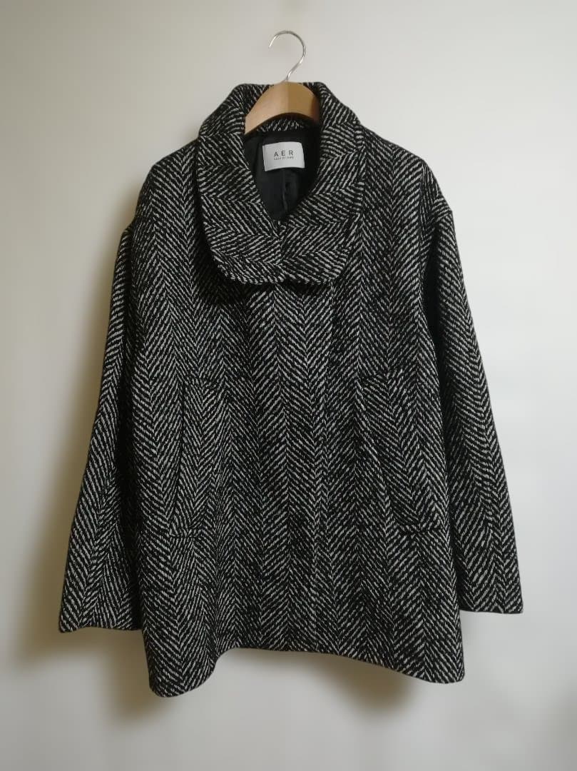 新品 ADAM ET ROPE' 25AW スタンドカラーウールミドルコート