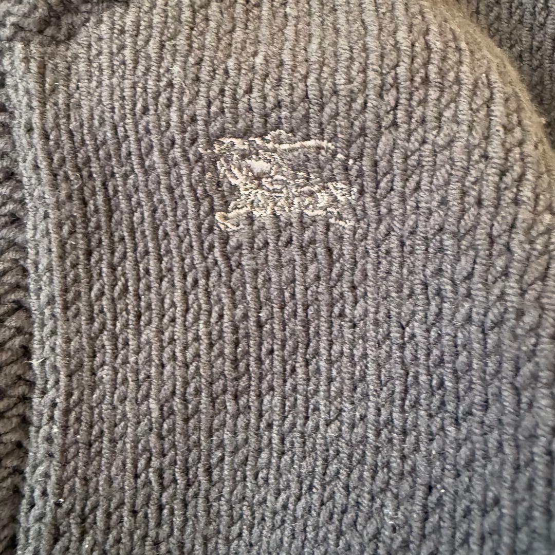 BURBERRY バーバリーブルーレーベル 綿ニットワンピース 金ボタン 38