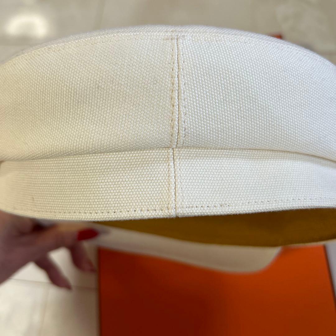 HERMES ホワイト キャスケット 58