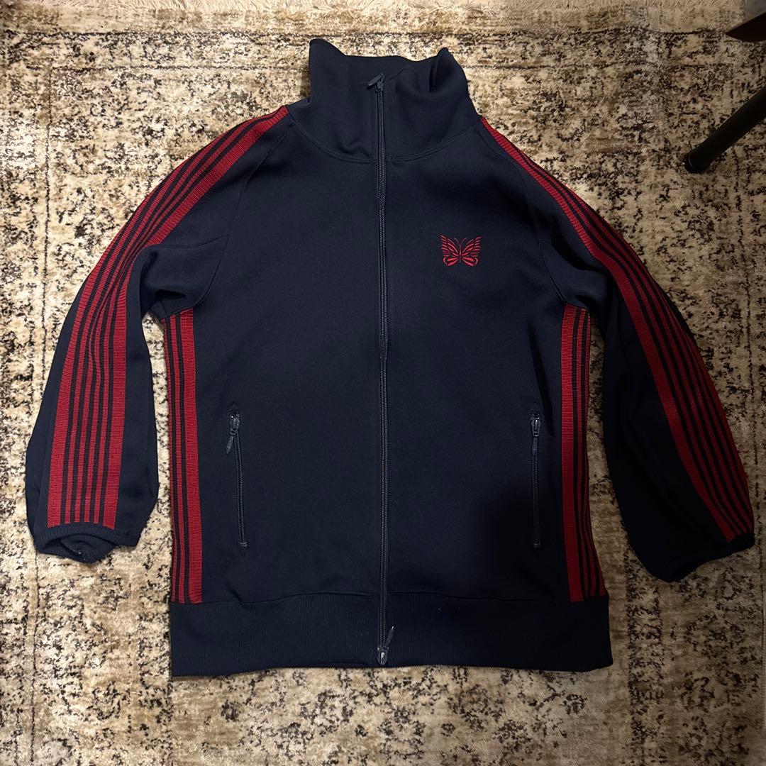 ニードルズトラックジャケット　ネイビーオレンジ バブルスリーブ