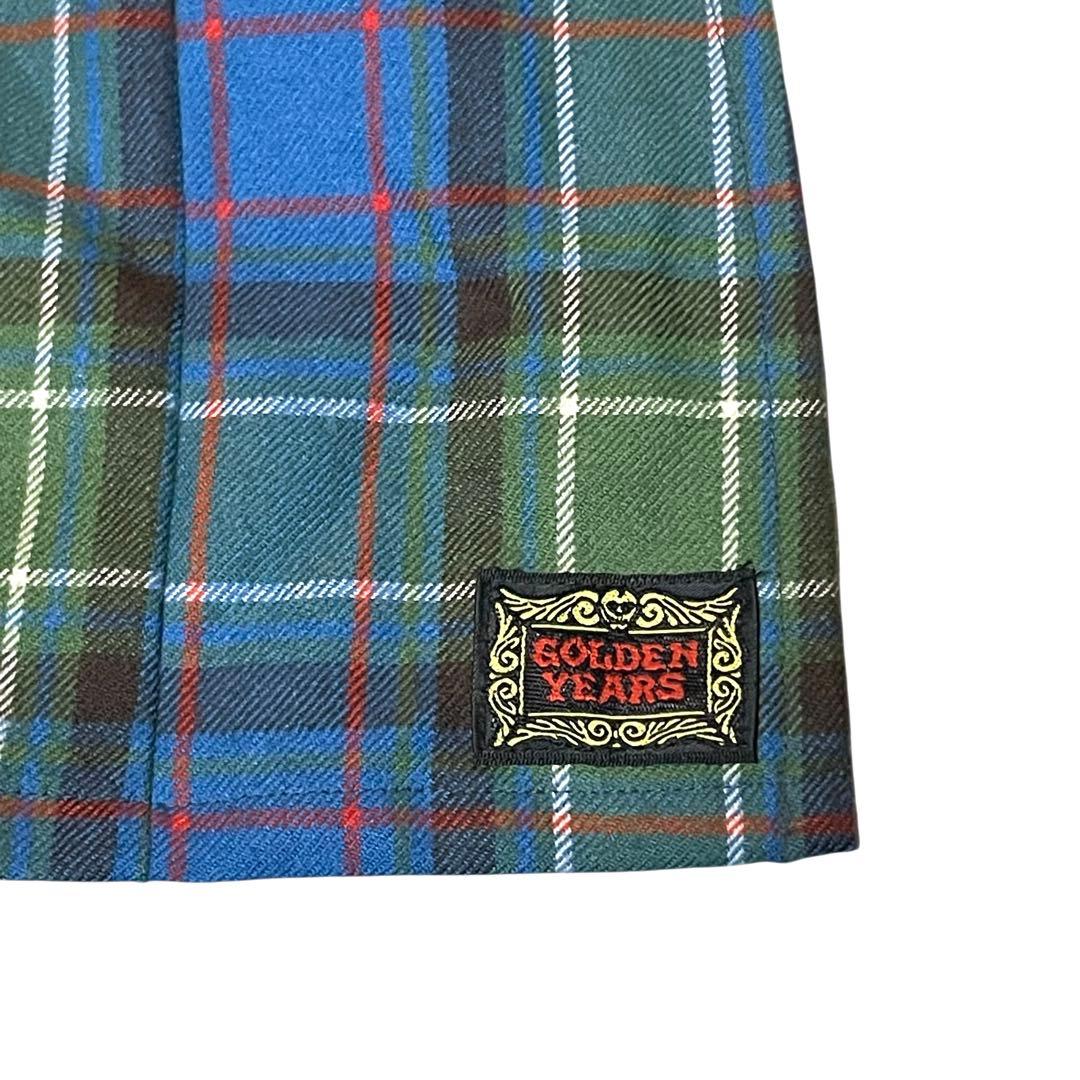 激レア 美品 GOLDEN YEARS ボンテージパンツ M タータンチェック