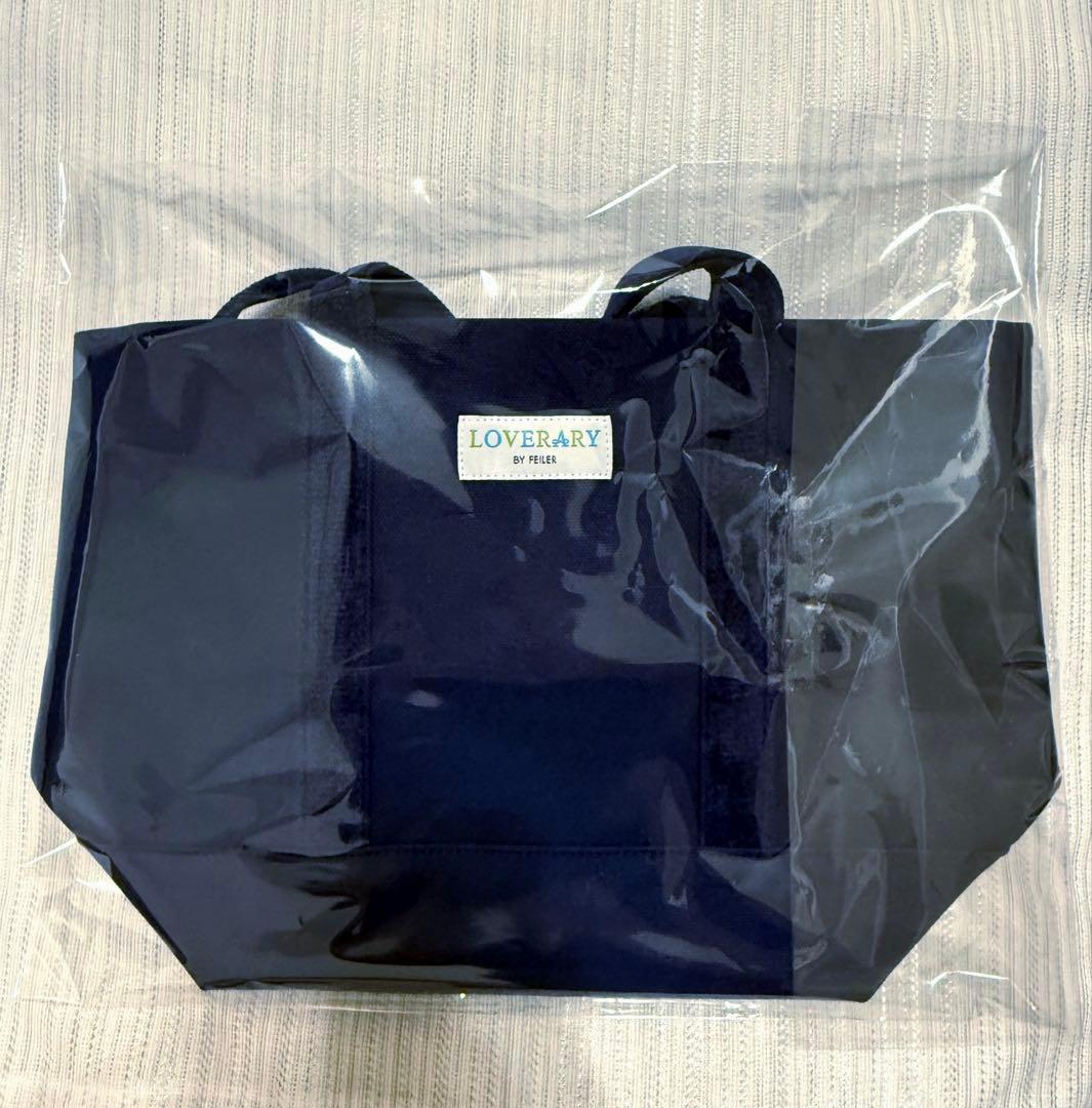 新品FEILERフェイラー オールドテディ ワッペントートバッグ 小 ネイビー