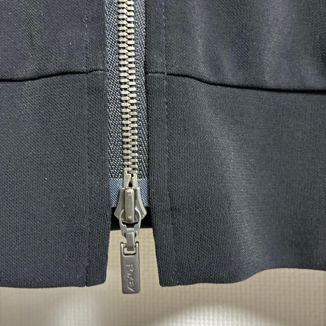 フォクシー　ロゴ入り　パーカー　サイズ38 ブラック