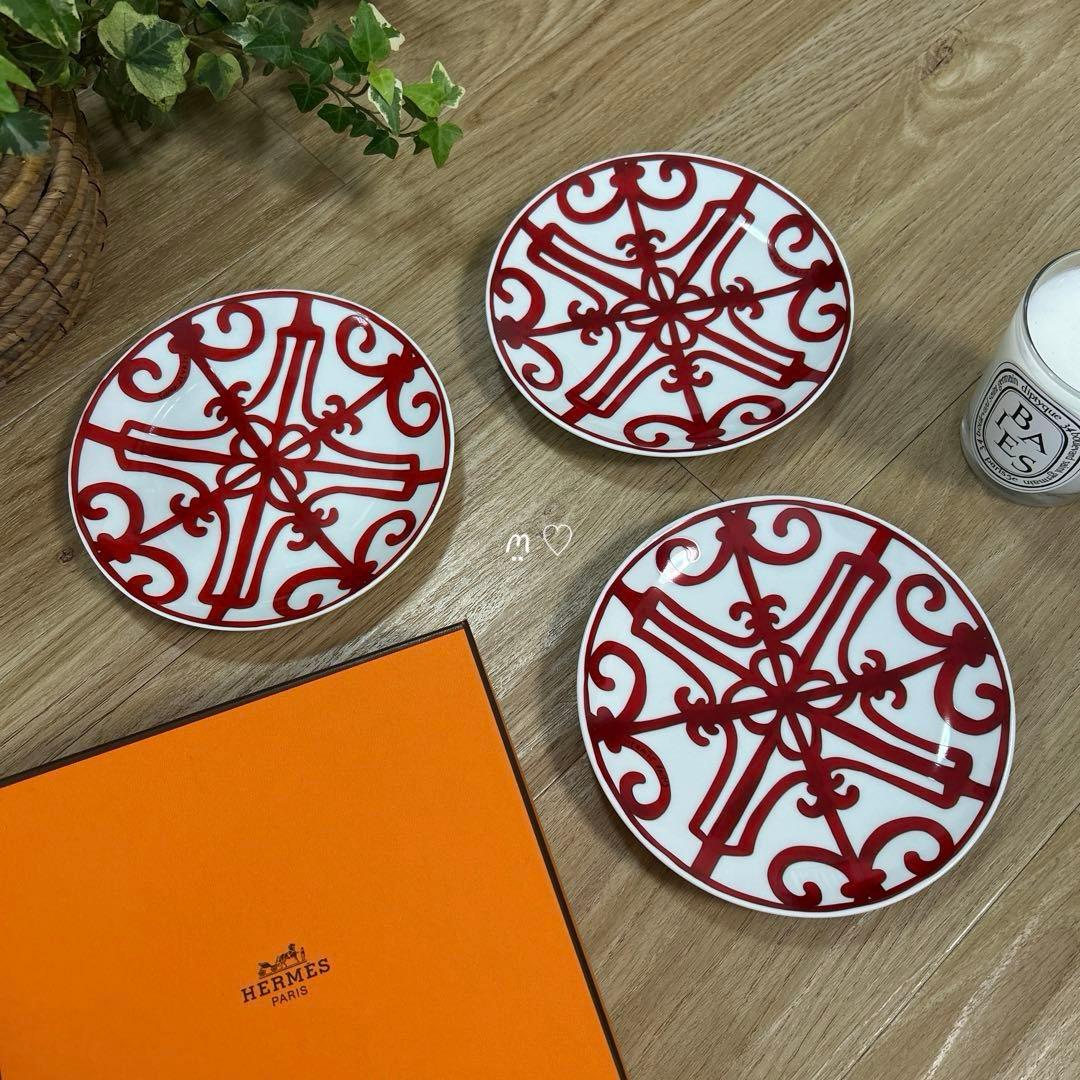 HERMESエルメス　ガダルキヴィール　No6パンプレート3枚セット　17cm皿