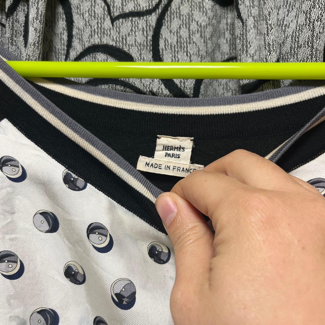 HERMES ドット柄 長袖トップス42