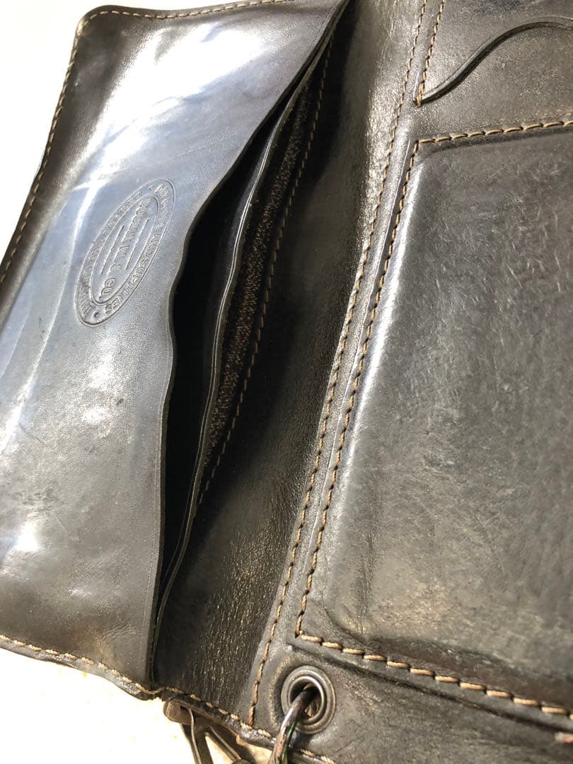 DOUBLERL RRL レザーウォレットチェーン　キーホルダー　ジョニーデップ