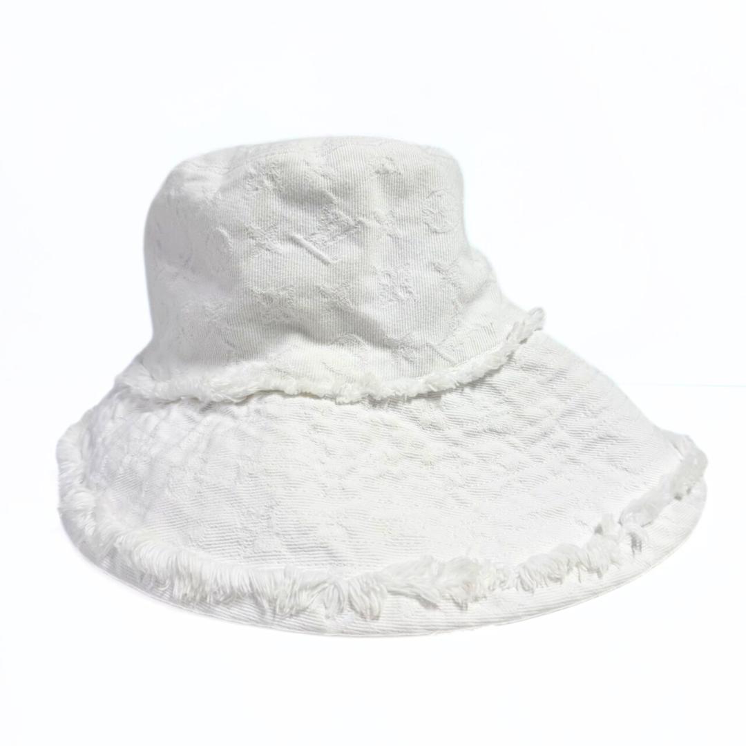 LOUIS VUITTON ハット ホワイトデニム