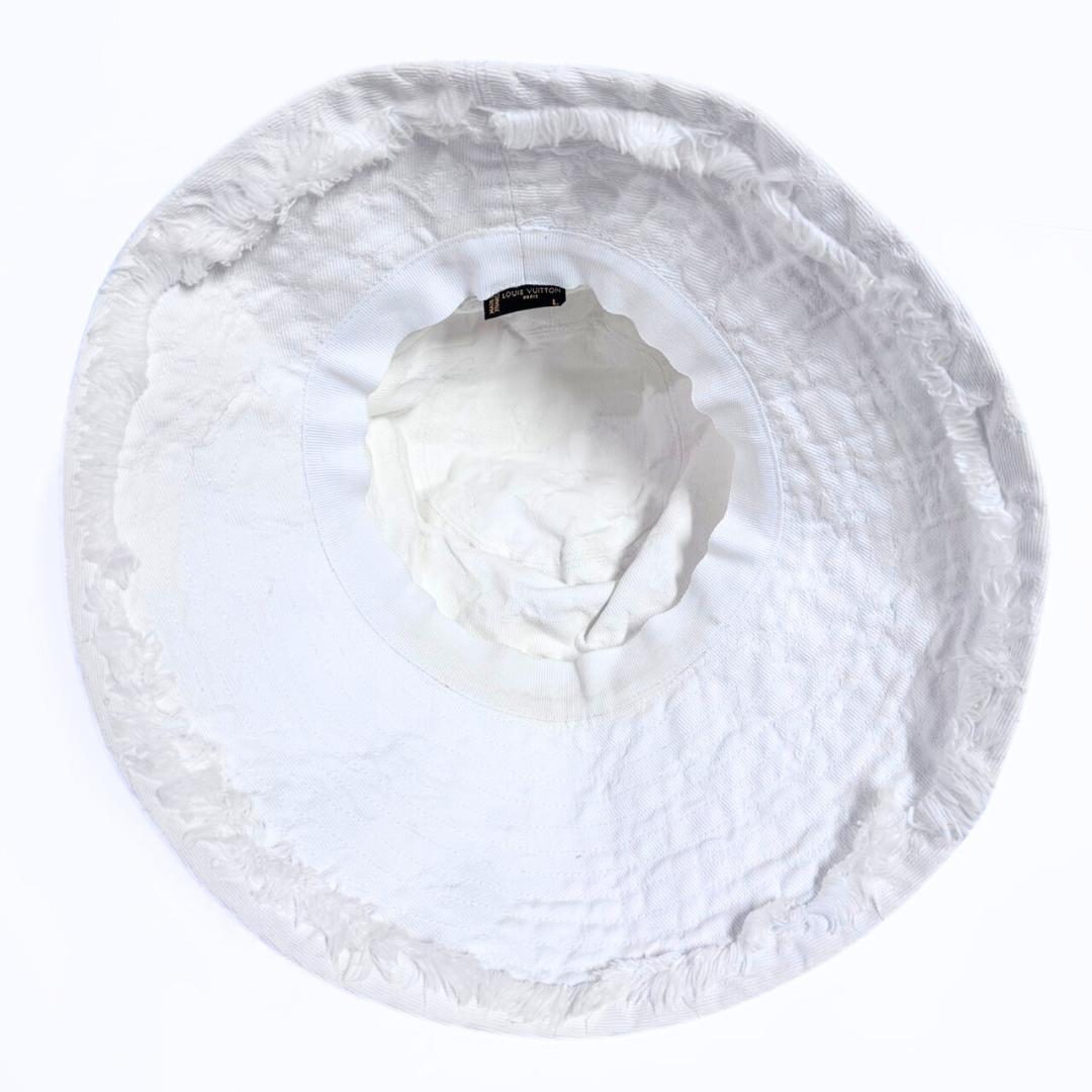 LOUIS VUITTON ハット ホワイトデニム