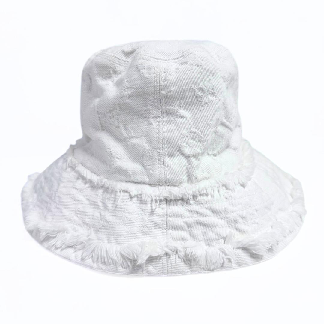 LOUIS VUITTON ハット ホワイトデニム