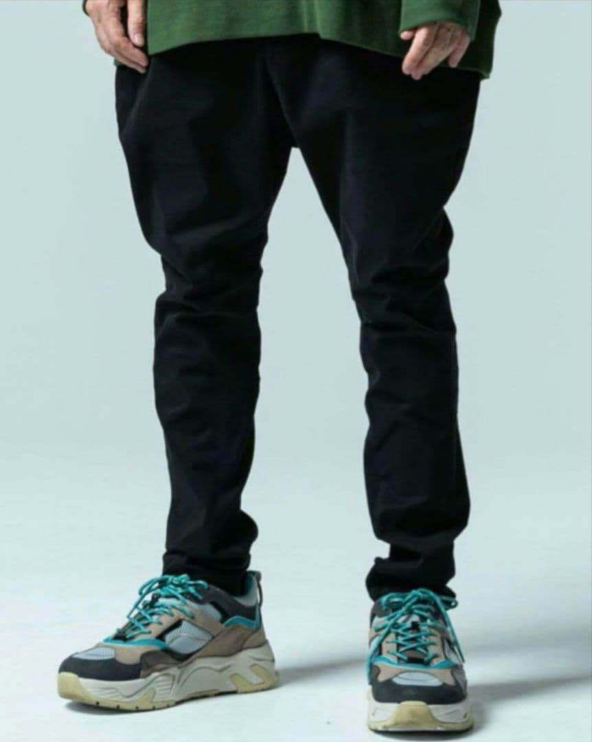 グラム glamb シモンジョッパーズパンツ サルエル ブラック 切り替えリブ