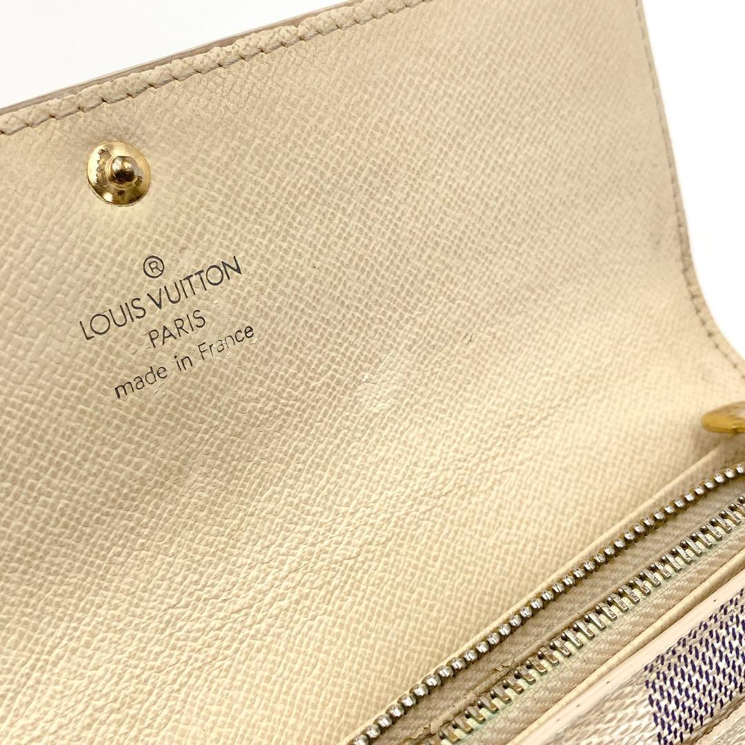 ルイヴィトン ダミエアズール ポルトフォイユサラ 長財布 N61735