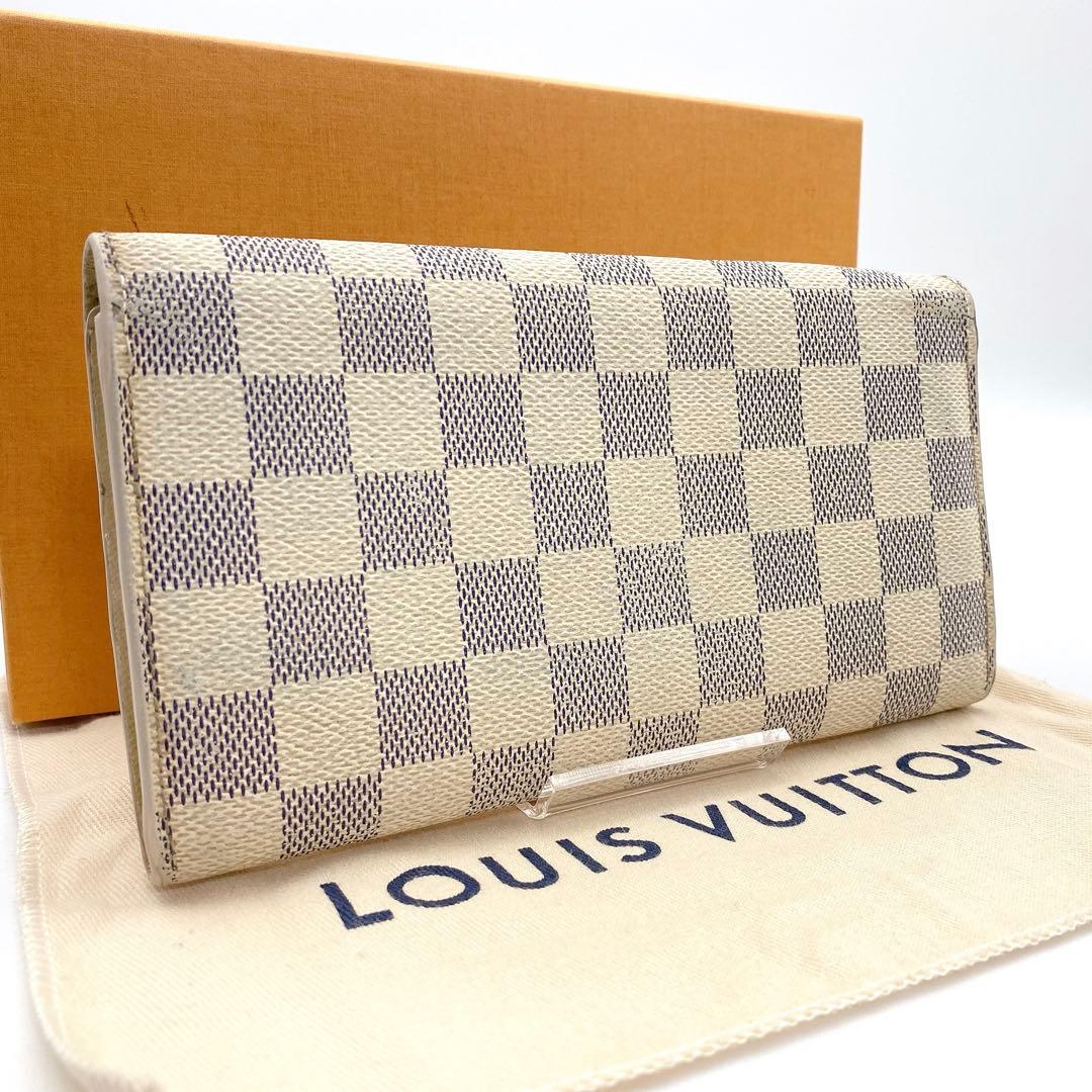 ルイヴィトン ダミエアズール ポルトフォイユサラ 長財布 N61735