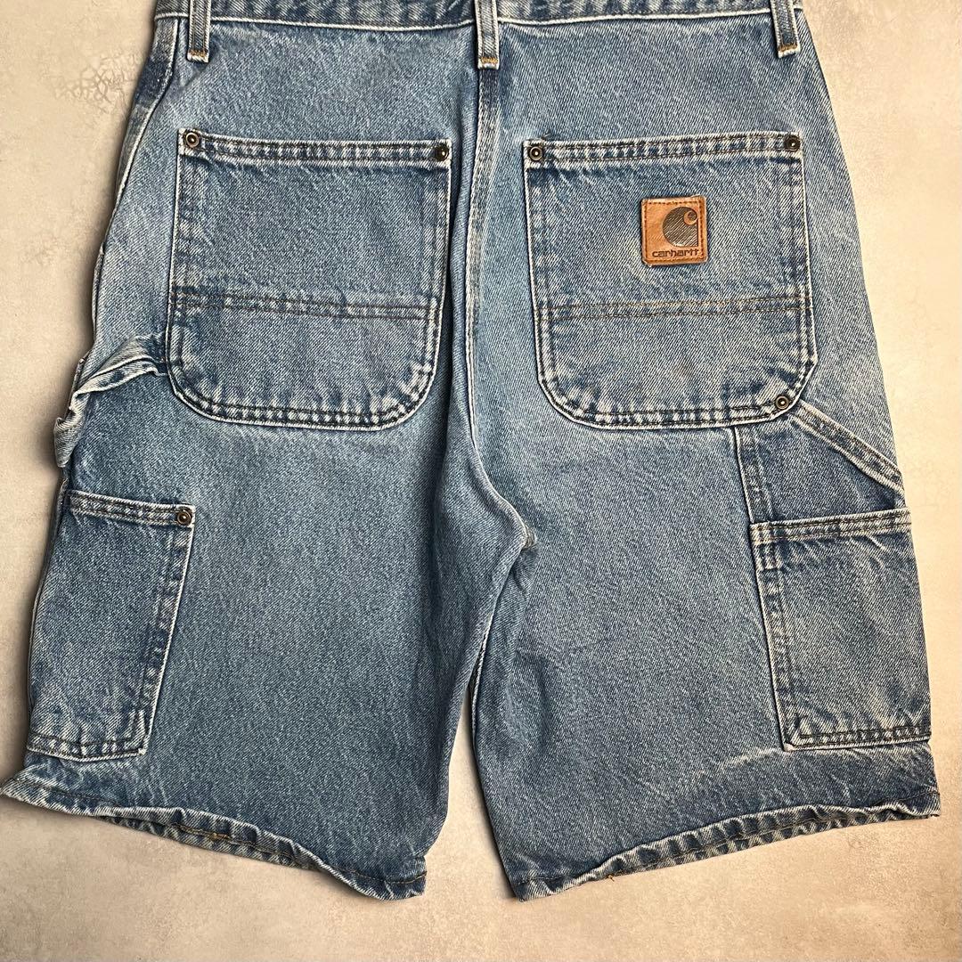 【希少】Carhartt ダブルニー デニムショーツ フェード W29