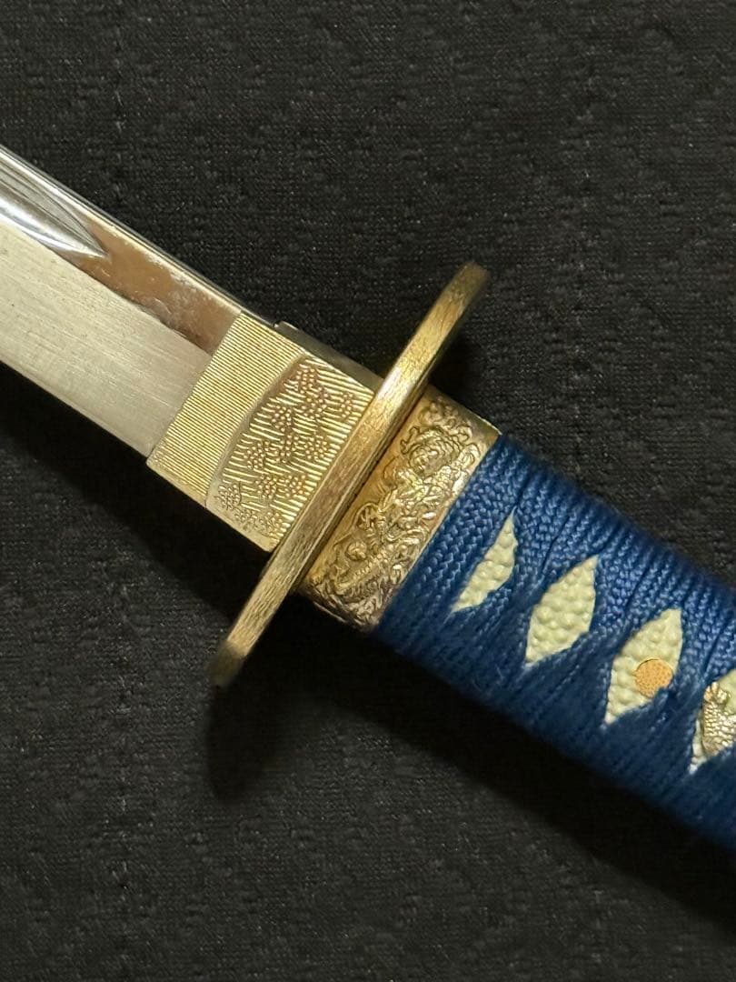 刀　かたな　剣　直江兼続　青金雲塗鞘　樋入　大刀　長尺　模造刀　美術刀　舞踊