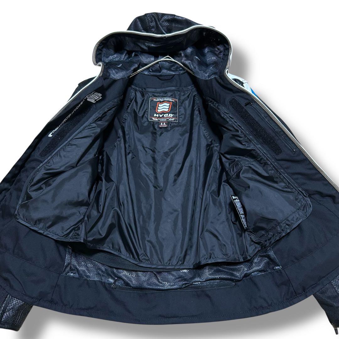 HYOD MHI-117 ライティングジャケット メッシュ&レザー フード付き