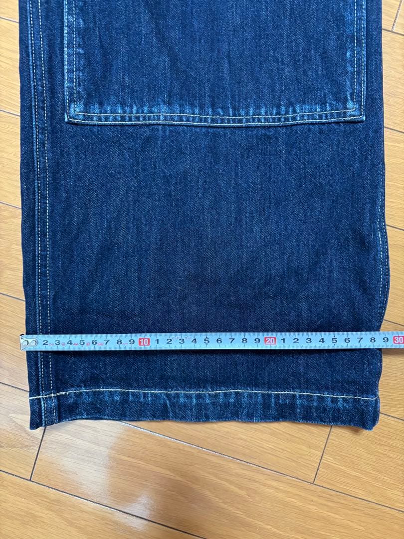 キャピタル KAPITAL ファーとデニムのサロペット　オーバーオール