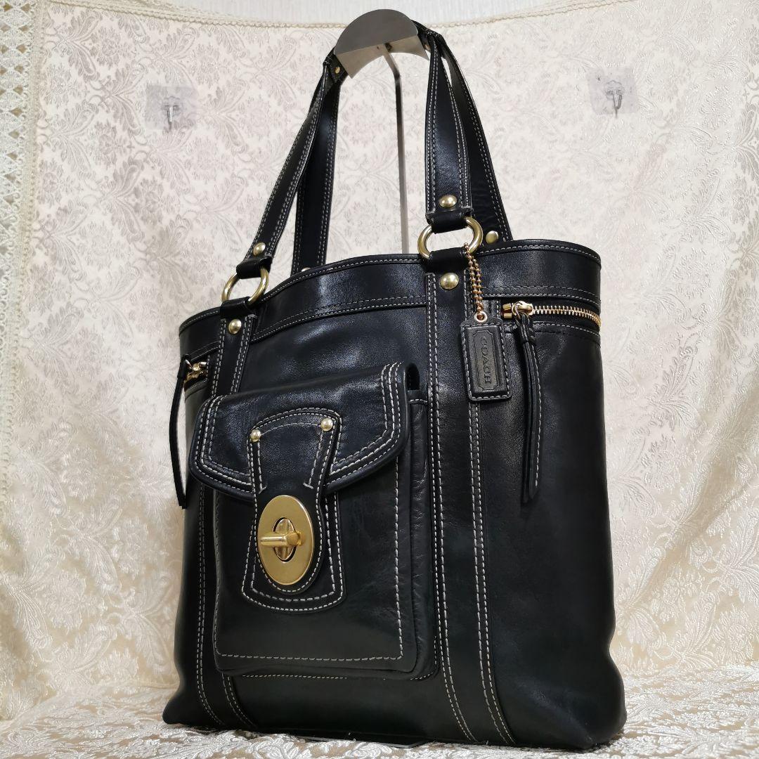 希少　コーチ　COACH　トートバッグ　レザー　F12888