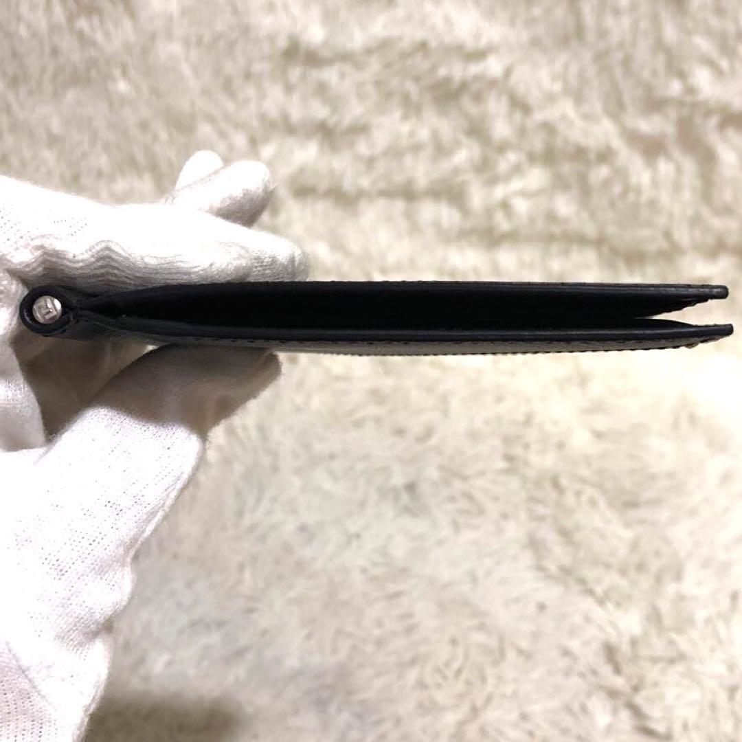 未使用✨フェンディFENDI ズッカ　レザー ロゴ マネークリップ