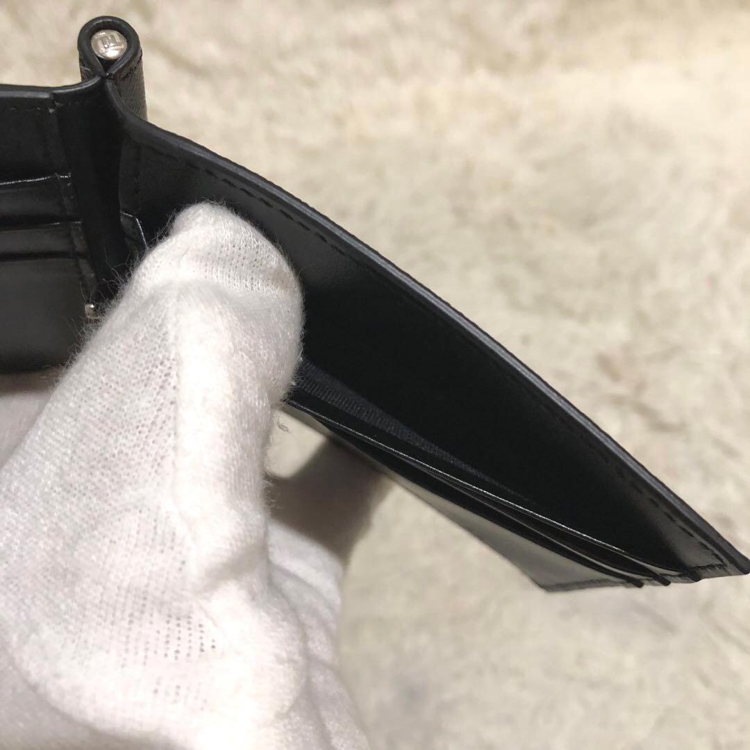 未使用✨フェンディFENDI ズッカ　レザー ロゴ マネークリップ