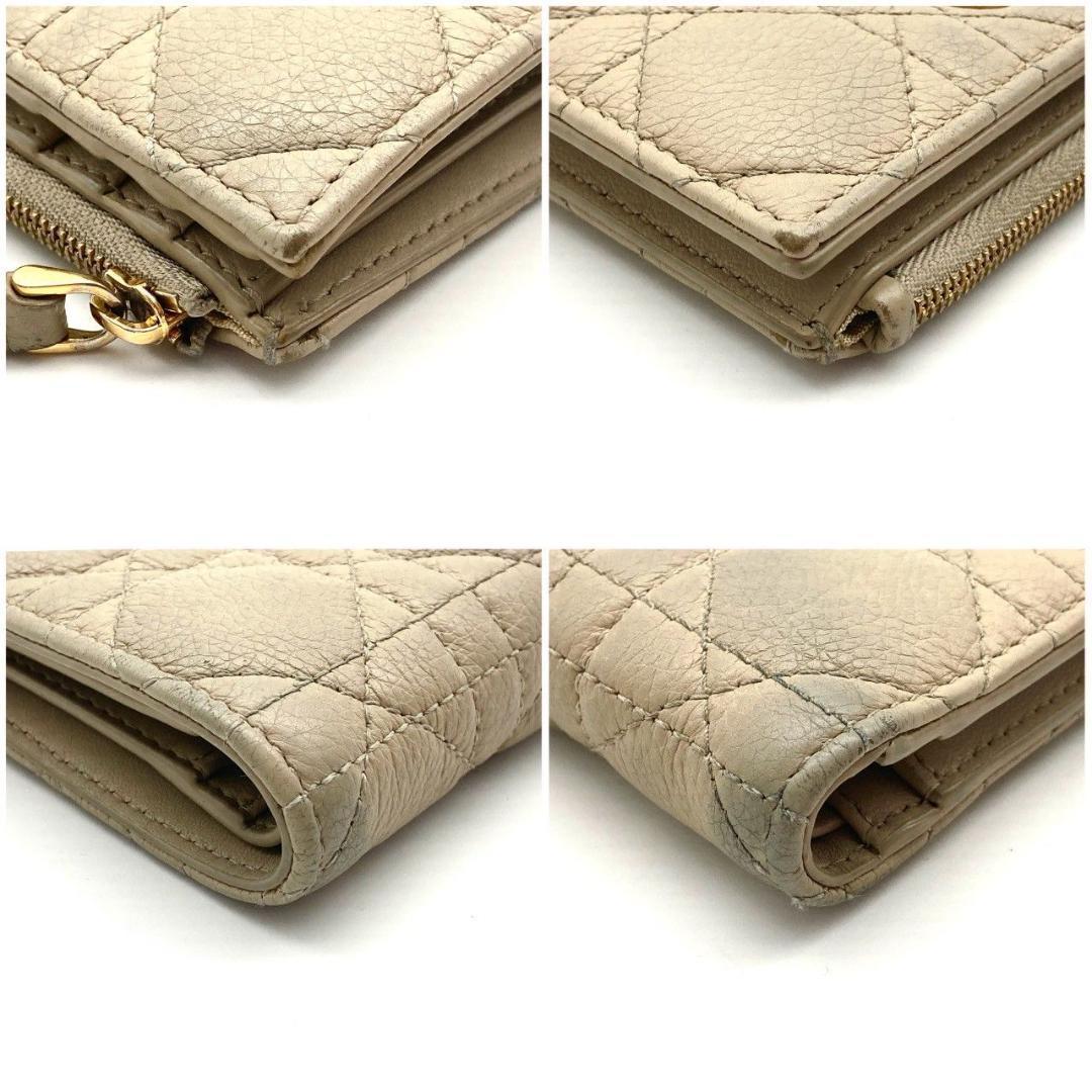 クリスチャンディオール カロ ダリア ウォレット ロゴ 二つ折り財布 70908