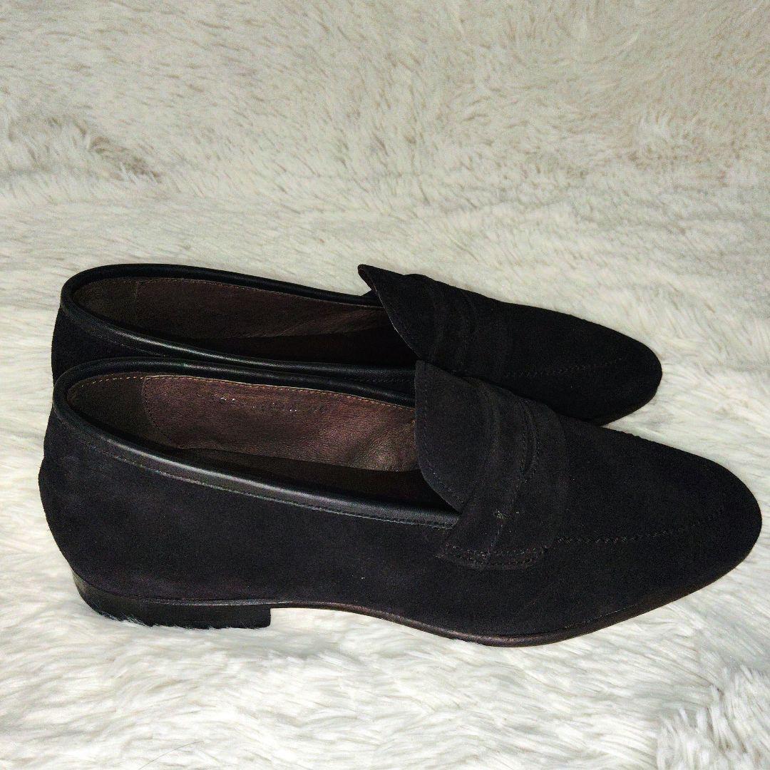 【未使用】polpettaポルペッタ　スエードローファー　黒　40