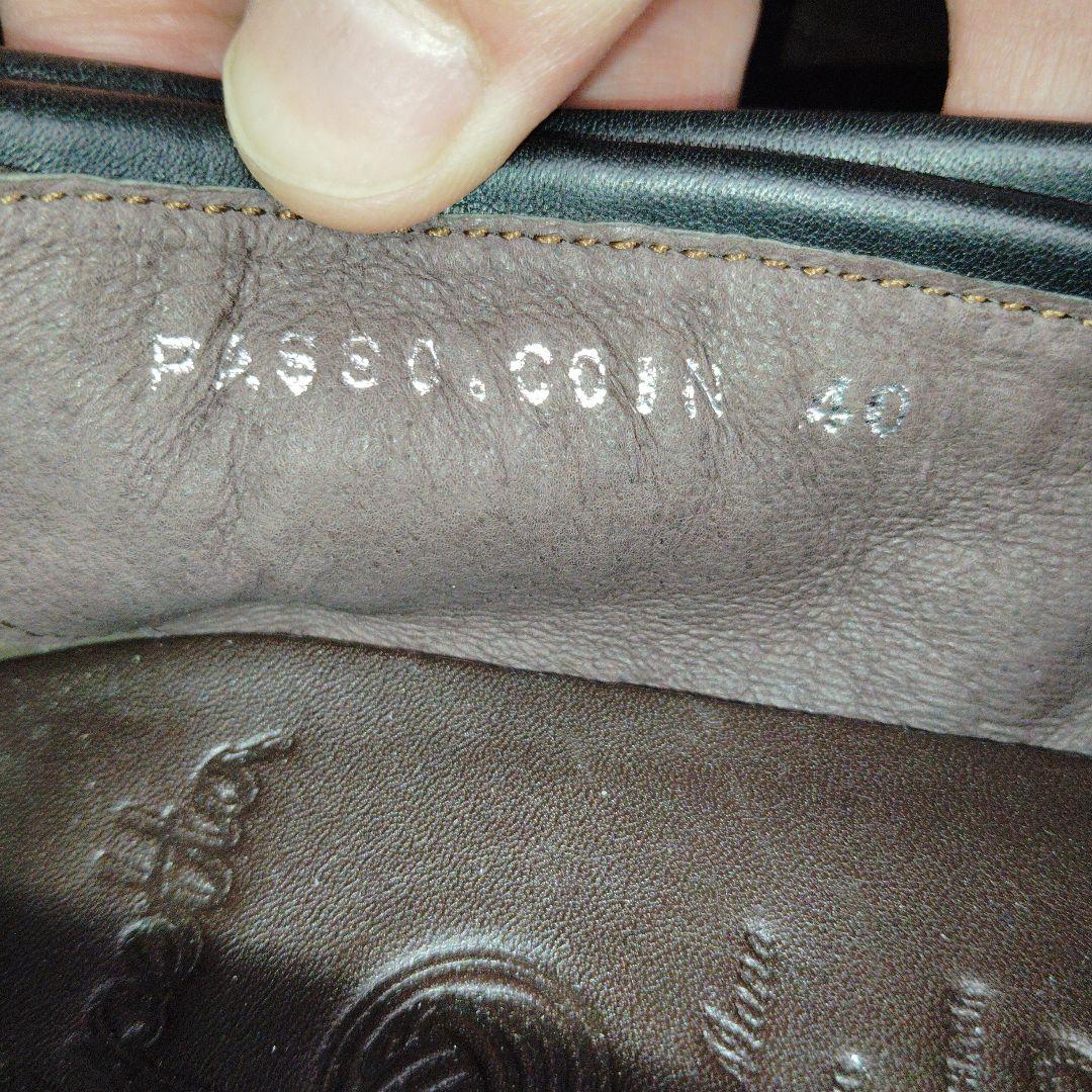 【未使用】polpettaポルペッタ　スエードローファー　黒　40